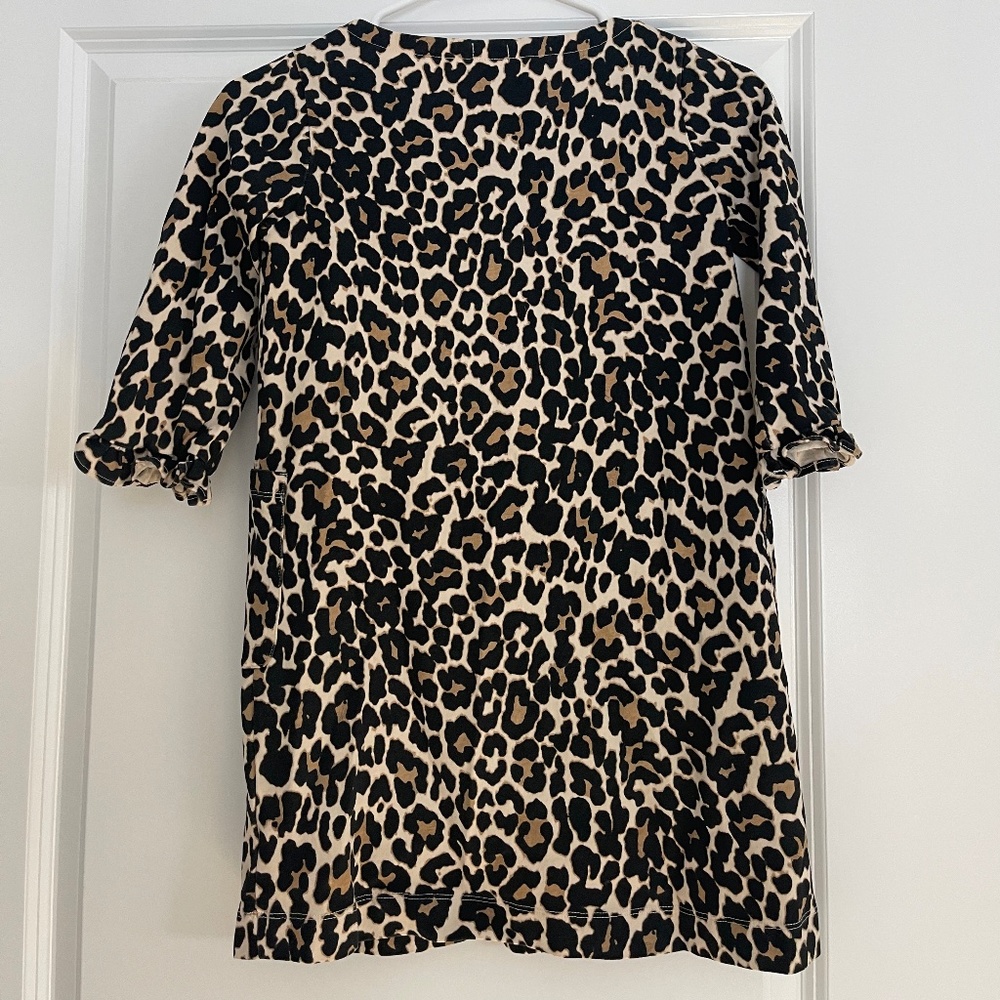 J Crew Crew Cuts Girls Leopard Print Dress